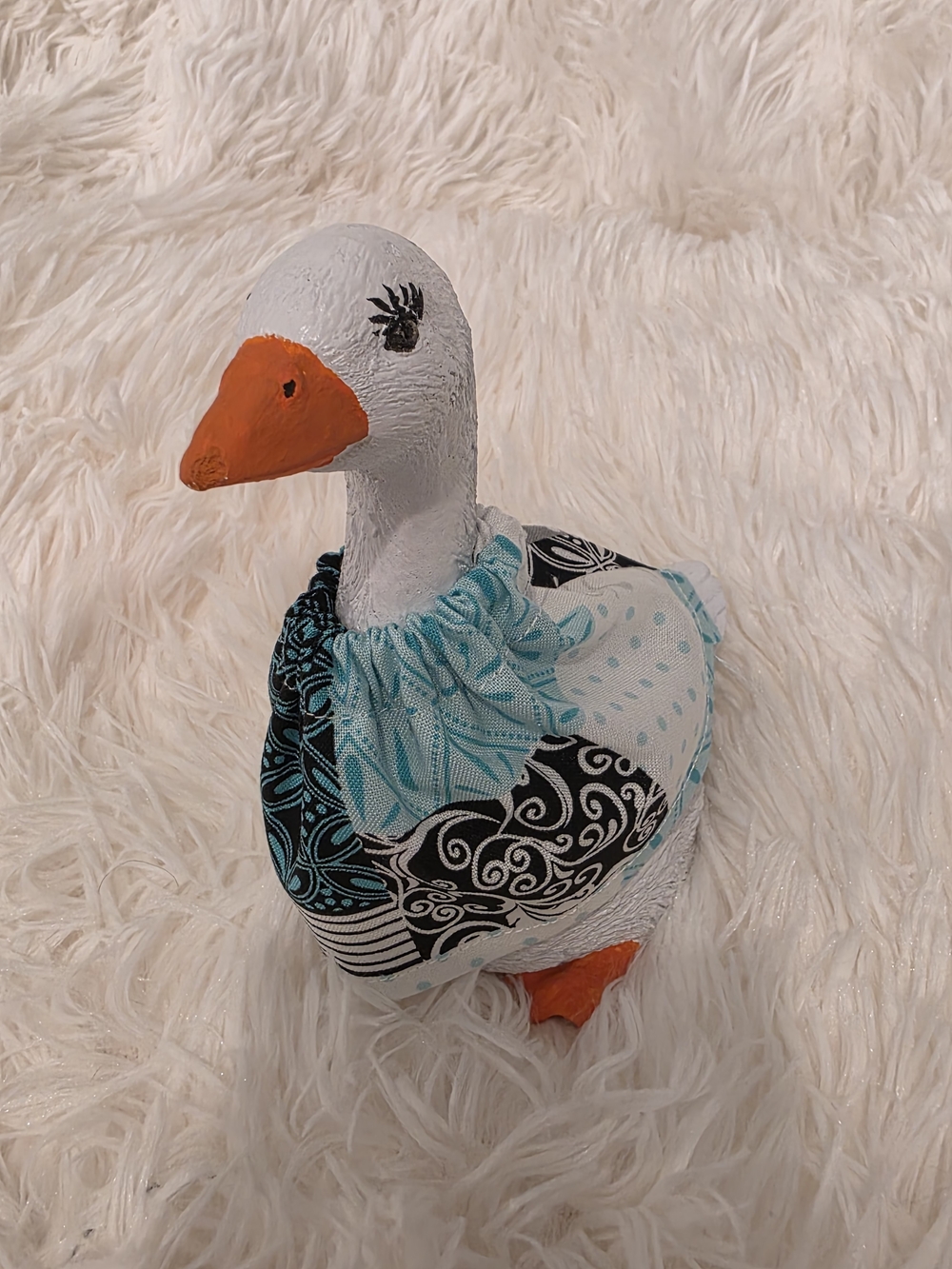 7" Desk Goose Handcrafted Patchwork Print Dress